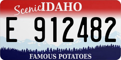 ID license plate E912482