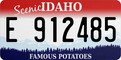 ID license plate E912485