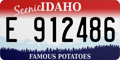 ID license plate E912486