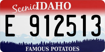 ID license plate E912513