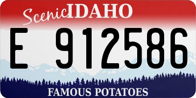 ID license plate E912586