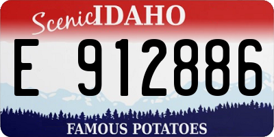 ID license plate E912886