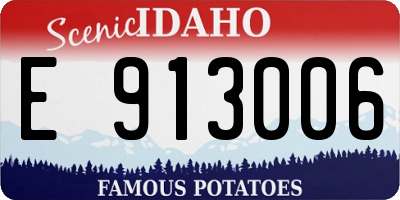 ID license plate E913006