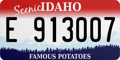 ID license plate E913007