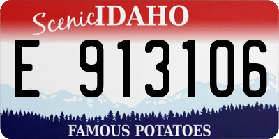 ID license plate E913106