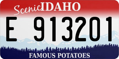 ID license plate E913201