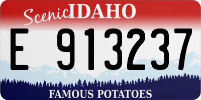 ID license plate E913237