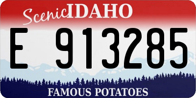 ID license plate E913285