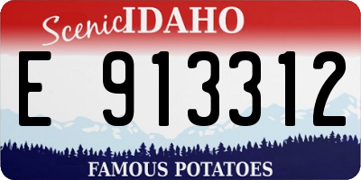 ID license plate E913312