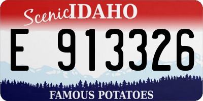 ID license plate E913326