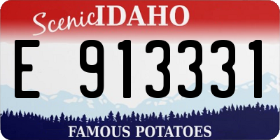 ID license plate E913331