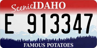 ID license plate E913347