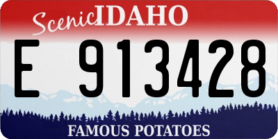 ID license plate E913428