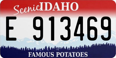 ID license plate E913469