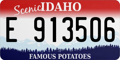ID license plate E913506
