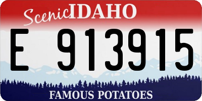 ID license plate E913915