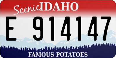 ID license plate E914147