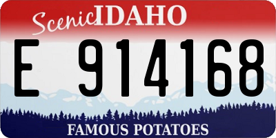 ID license plate E914168