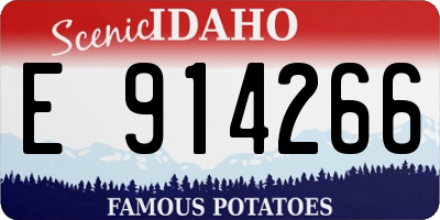 ID license plate E914266