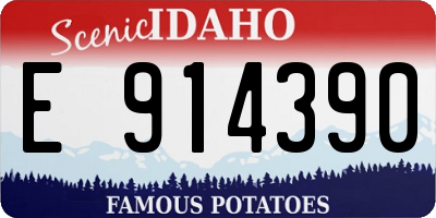 ID license plate E914390