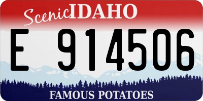 ID license plate E914506