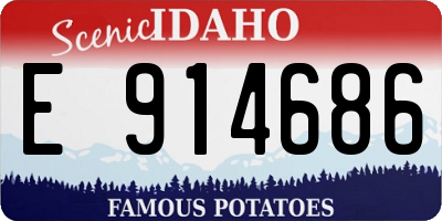 ID license plate E914686