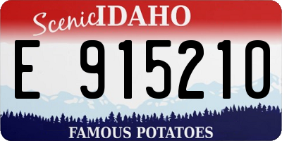 ID license plate E915210
