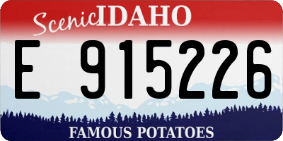 ID license plate E915226