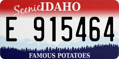 ID license plate E915464
