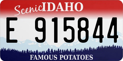 ID license plate E915844