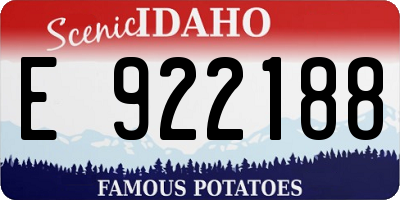 ID license plate E922188