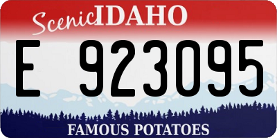 ID license plate E923095