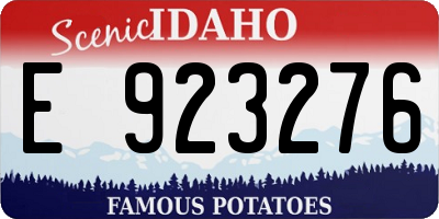 ID license plate E923276
