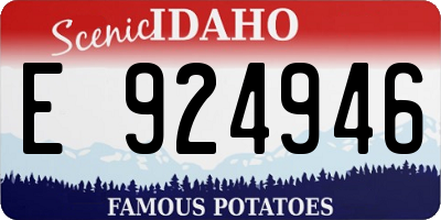 ID license plate E924946