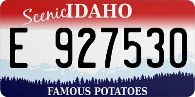ID license plate E927530