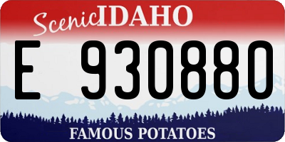 ID license plate E930880