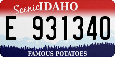 ID license plate E931340