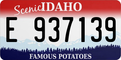ID license plate E937139