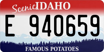 ID license plate E940659