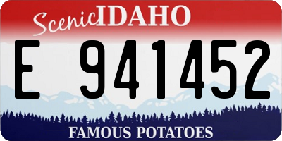 ID license plate E941452