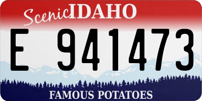 ID license plate E941473