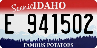 ID license plate E941502