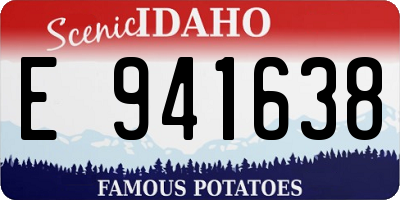 ID license plate E941638