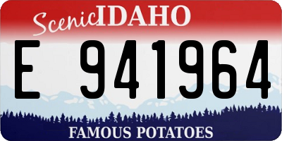 ID license plate E941964