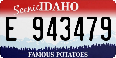 ID license plate E943479