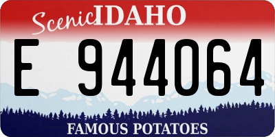 ID license plate E944064