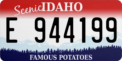 ID license plate E944199