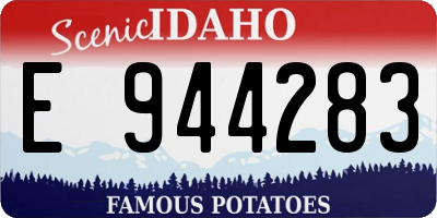 ID license plate E944283