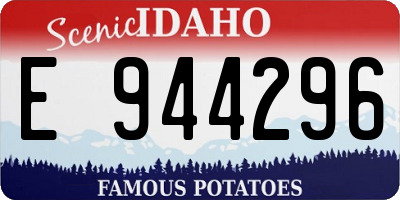 ID license plate E944296