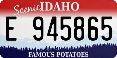 ID license plate E945865